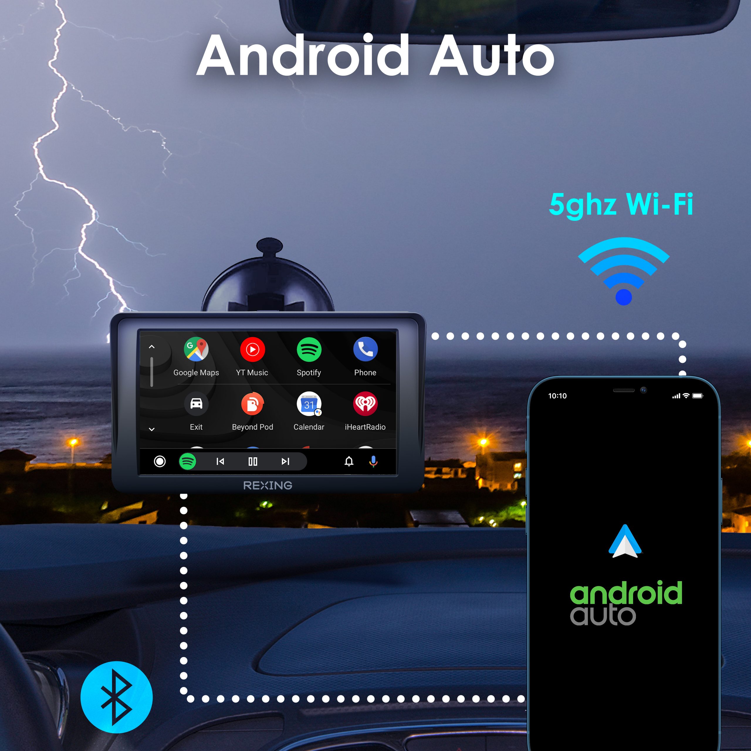 REXING W1 Multimedia Receiver W/ Backup Camera