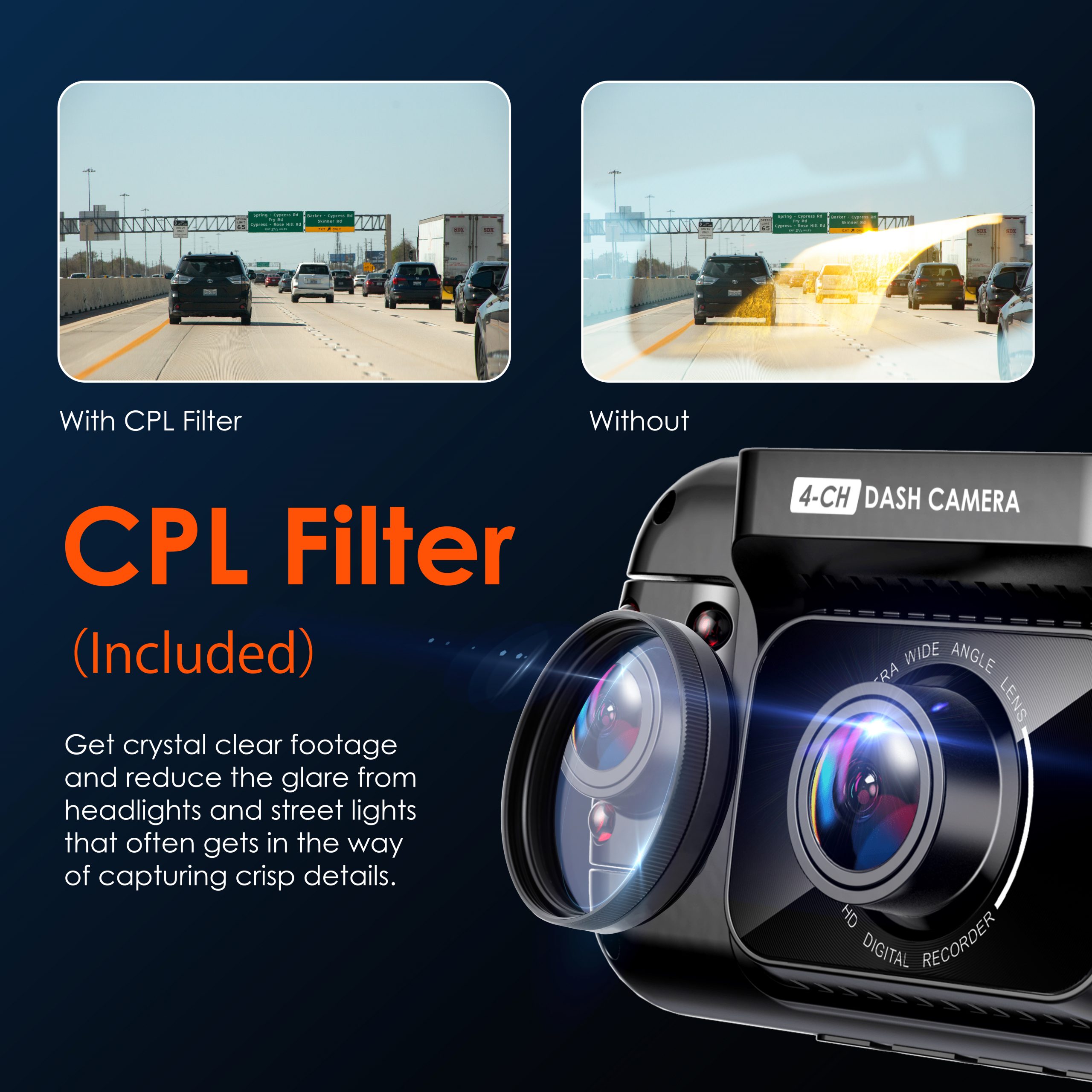 Rexing R4 4 Channel Dash Cam W/ All Around 1080p Resolution, Wi-Fi, and GPS